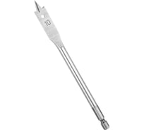 Сверло перовое по дереву (10 мм; шестигранный хвостовик) vertextools 1133-10