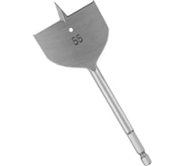 Сверло перовое по дереву (55 мм; шестигранный хвостовик) vertextools 1133-55