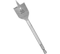 Сверло перовое по дереву (30 мм; шестигранный хвостовик) vertextools 1133-30