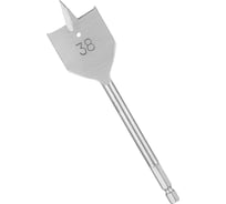 Сверло перовое по дереву (38 мм; шестигранный хвостовик) vertextools 1133-38