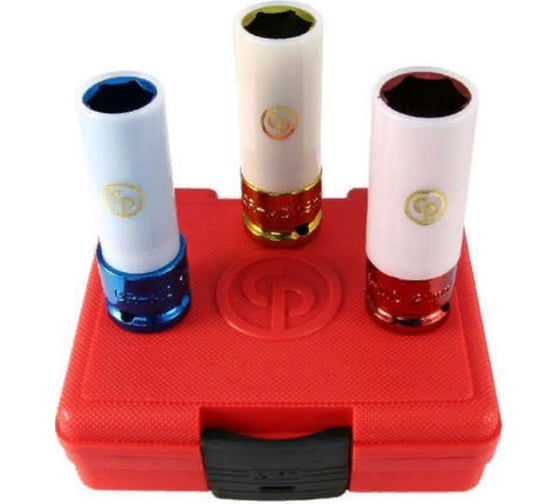 Набор головок SS413WP для литых дисков (3 шт; 1/2"; 17/19/21 мм) Chicago Pneumatic 8940164464