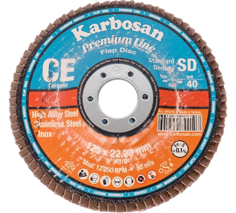 Круг лепестковый торцевой Ceramic от Мастерская Pit_Stop и Доктор дью 125 мм, P36, прямой ABRAFORM DD-FLAP-CR-36-1