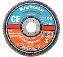 Круг лепестковый торцевой Ceramic от Мастерская Pit_Stop и Доктор дью 125 мм, P60, прямой ABRAFORM DD-FLAP-CR-60-1