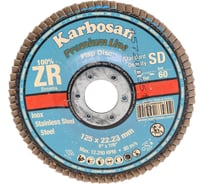 Круг лепестковый торцевой Zirconia от Мастерская Pit_Stop и Доктор дью 125 мм, P60, прямой ABRAFORM DD-FLAP-ZR-60-1