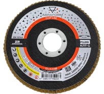 Круг лепестковый торцевой Zirconia от Мастерская Pit_Stop и Доктор дью 125 мм, P120, прямой ABRAFORM DD-FLAP-ZR-120-1