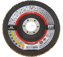 Круг лепестковый торцевой Zirconia от Мастерская Pit_Stop и Доктор дью 125 мм, P40, угловой ABRAFORM DD-FLAP-ZR-40-2