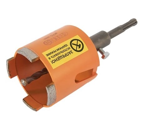 Коронка алмазная по бетону (75х90 мм; M16х110; SDS-plus) Спец СПЕЦ-0630002