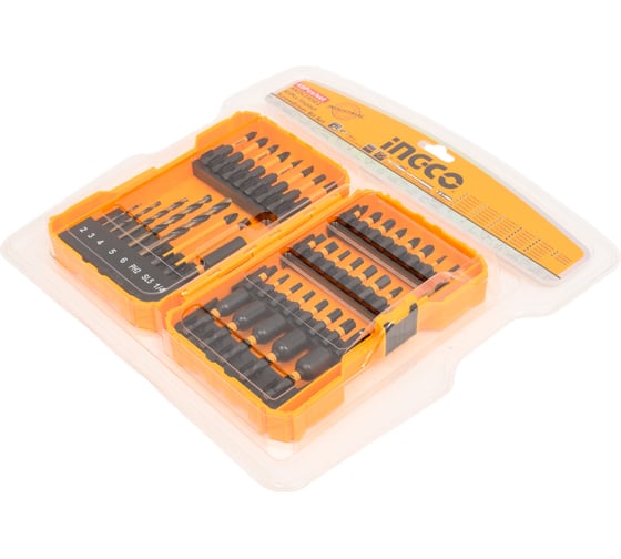 Набор ударных бит головок сверл INDUSTRIAL 45 шт INGCO AKDL24502