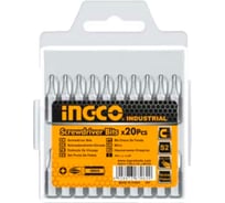 Набор бит INDUSTRIAL (20 шт; PH2; 25 мм) INGCO SDB11PH213