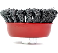 Щетка чашечная для УШМ 75 мм, М14, проволока жгутовая, нержавеющая сталь 0.5 мм ОТП 01 03 10 02 02 04 03 04 01