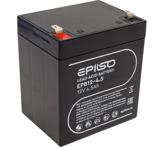 Свинцово-кислотный аккумулятор 12V 4.5Ah Epilso EPB12-4.5