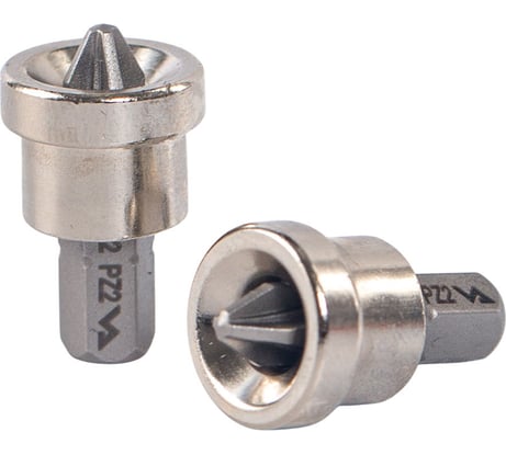 Биты магнитные с ограничителем S2, PZ2, 25 мм, 2 шт VIRA 554504