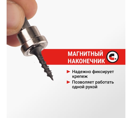 Биты магнитные с ограничителем S2, PZ2, 25 мм, 2 шт VIRA 554504