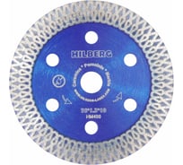 Диск алмазный отрезной Hilberg турбо ультратонкий 76x10 Hard Materials X-type HM400