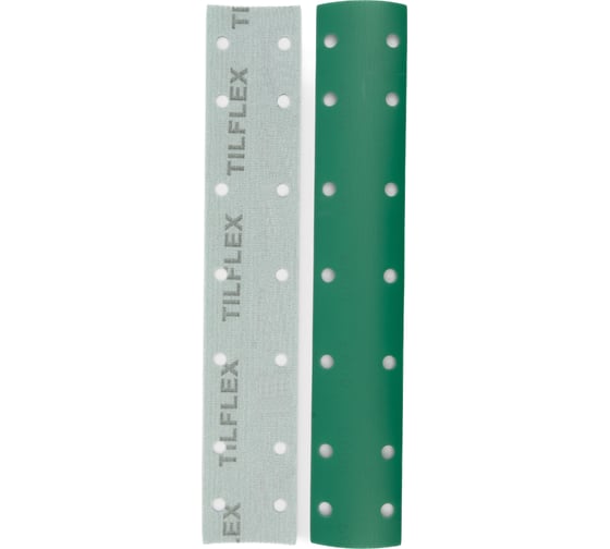 Пoлоса aбразивнaя GREEN FILM 14 отверстий, P500, на липучке, 70х400 мм, 50 шт TILFLEX TL44-500/50