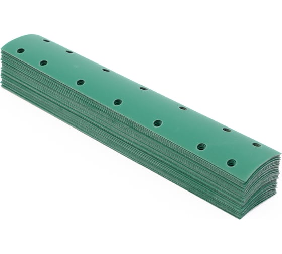 Пoлоса aбразивнaя GREEN FILM 14 отверстий, P150, на липучке, 70х400 мм, 50 шт TILFLEX TL44-150/50 1