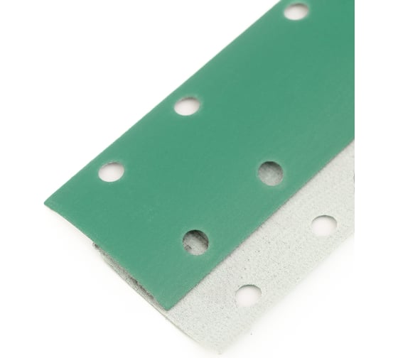 Пoлоса aбразивнaя GREEN FILM 14 отверстий, P150, на липучке, 70х400 мм, 50 шт TILFLEX TL44-150/50