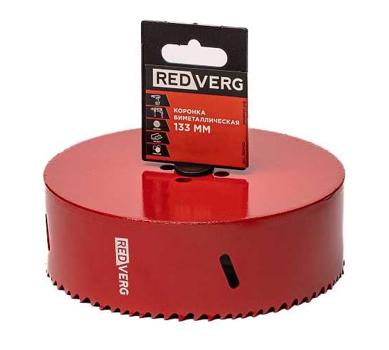 Коронка биметаллическая 133 мм 501412 REDVERG 00006692899 1