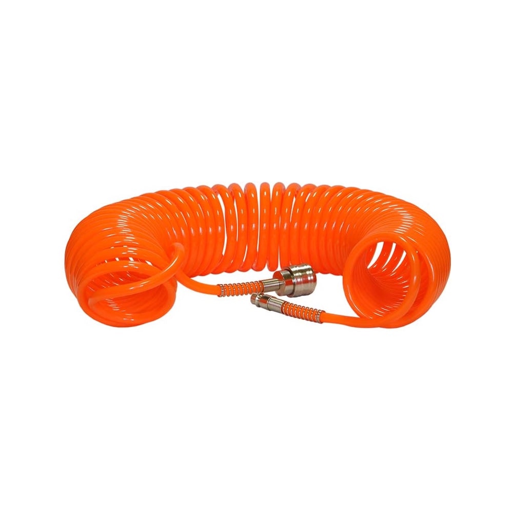 Шланг полиуретановый спиральный PH02 10 м, 8 мм c быстросъемное ...