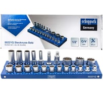 Набор головок 1/2", 22 предмета Scheppach Sch-50221Q(60502)