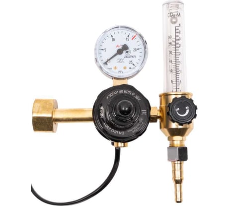 Регулятор для углекислоты и аргона У 30/АР 40 КРП Р 36V с ротаметром и подогревателем KRASS 2133502