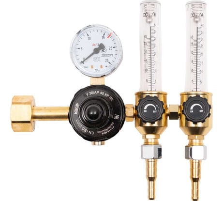 Регулятор для углекислоты и аргона У 30/АР 40 КР Р2 с 2 ротаметрами KRASS 2133501