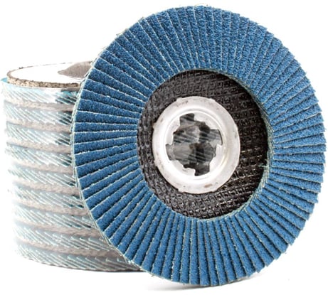 Набор шлифовальных лепестковых кругов КЛТ P60 плоские, 125 мм, X-lock/22.2 мм Альфадиск 5436