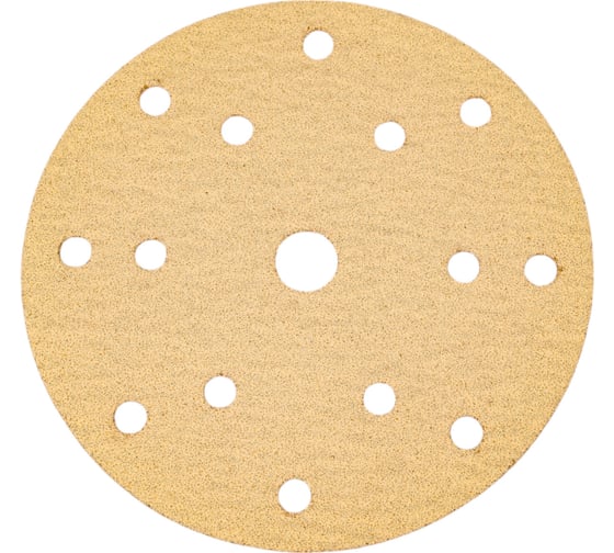 Самозацепляемый круг GOLD 150 мм, 15 отверстий, P80, 50 шт Orientcraft G1508015 1
