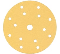 Самозацепляемый круг GOLD 150 мм, 15 отверстий, P400, 50 шт Orientcraft G15040015