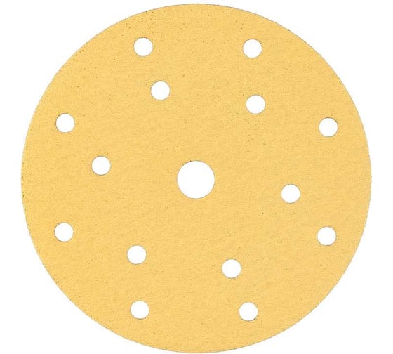 Самозацепляемый круг GOLD 150 мм, 15 отверстий, P180, 50 шт Orientcraft G15018015 1