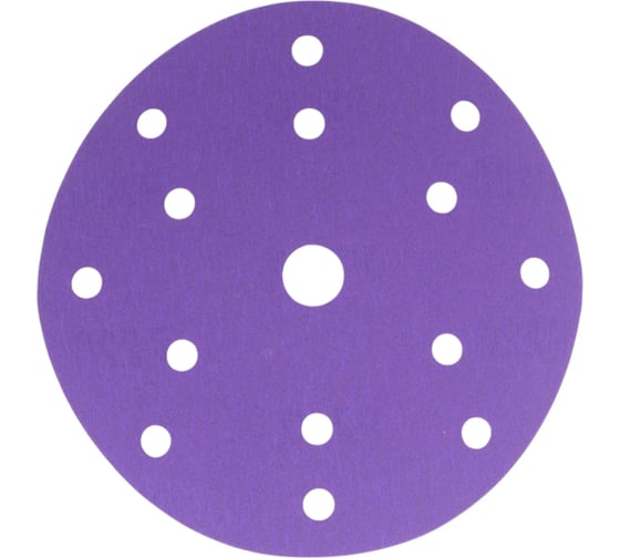 Самозацепляемый круг Orientcraft CERAMIC, 150 мм, 15 отверстий, P220, 50 штук C15022015 1