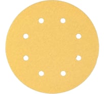 Самозацепляемый круг GOLD 180 мм, 8 отверстий, P150, 50 шт Orientcraft G1801508