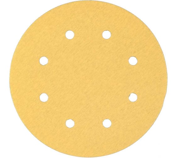 Самозацепляемый круг GOLD 180 мм, 8 отверстий, P150, 50 шт Orientcraft G1801508 1