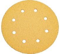 Самозацепляемый круг GOLD 180 мм, 8 отверстий, P40, 50 шт Orientcraft G180408
