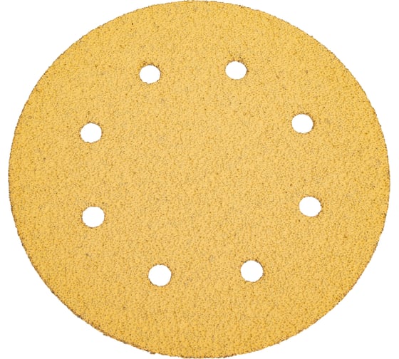 Самозацепляемый круг GOLD 180 мм, 8 отверстий, P40, 50 шт Orientcraft G180408 1