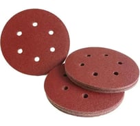 Шлифовальный круг 150 мм Р600, 6 отверстий, красный, 30 шт Vitatools R-150-P600-30-6