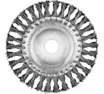 Щетка плоская (150х22 мм; крученая проволока) для УШМ vertextools 12100-150