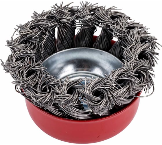 Щетка-чашка (65 мм; М14; крученая проволока) для УШМ vertextools 12200-065
