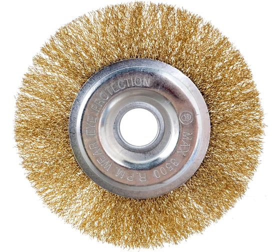 Щетка плоская (150х22 мм; латунированная проволока) для УШМ vertextools 12099-150 1
