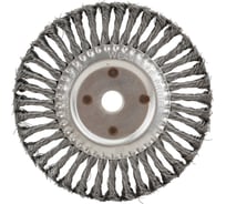 Щетка плоская (200х22 мм; крученая проволока) для УШМ vertextools 12100-200