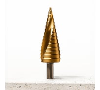 Сверло ступенчатое по металлу Advancetool  4-32 мм, HSS6542M2 (Р6М5) c TiN покрытием ADT-СМСТ0432Т