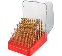 Набор сверл по металлу 1-10мм, DIN338, HSSE-Co5 TiN 130 PRO, 91шт H-Tools 215223TPRO