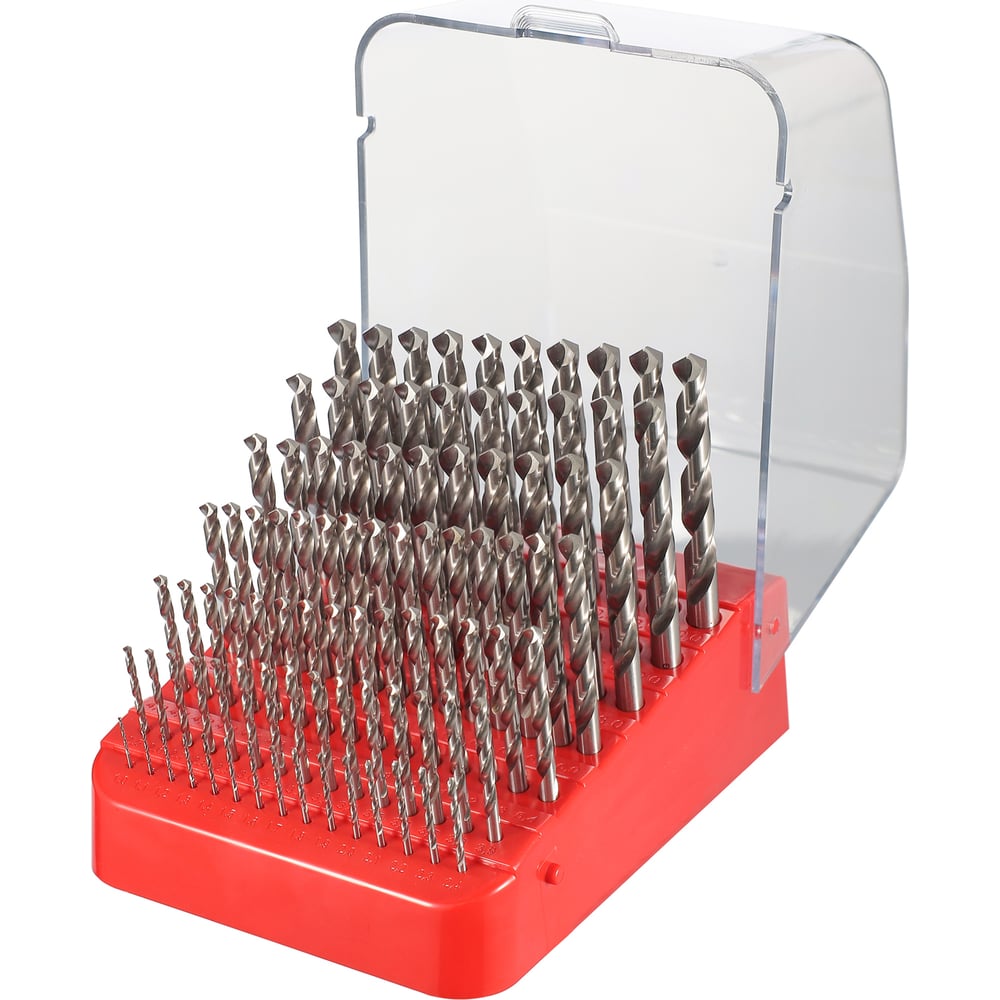 Набор сверл по металлу 1-10мм, DIN338 HSS-G 118 PRO, 91шт H-Tools ...