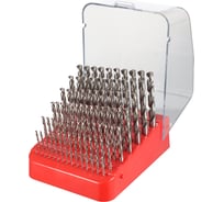 Набор сверл по металлу 1-10мм, DIN338 HSS-G 118 PRO, 91шт H-Tools 214223PRO