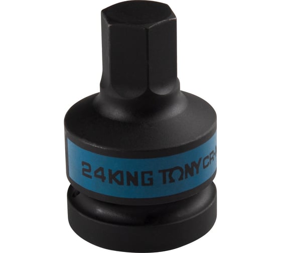 Бита ударная торцевая KING TONY 1", HEX, 24 мм, L = 80 мм 801524M 1