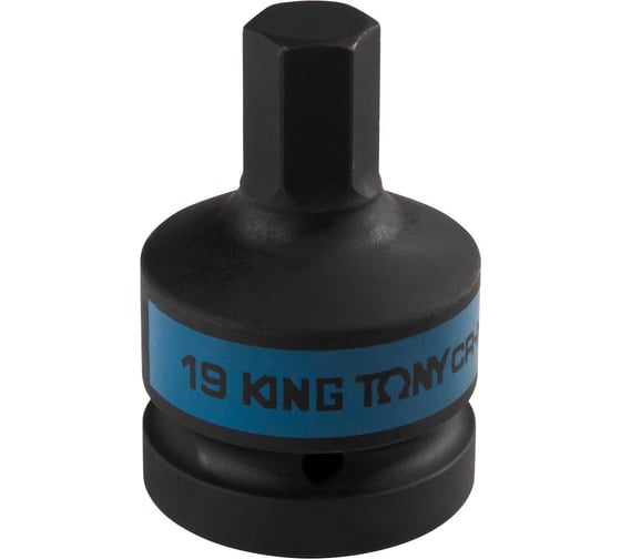 Бита ударная торцевая KING TONY 1", HEX, 19 мм, L = 80 мм 801519M 1