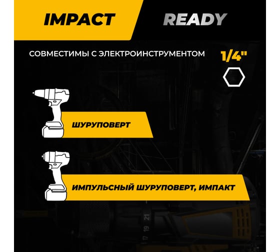 Биты торсионные RAGE Furious S2 PH2 x 50 мм, 10 шт 554277
