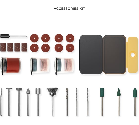 Набор аксессуаров для шлифовальной машинки-гравера HOTO Rotary Tool Accessories Kit HTT0025GL