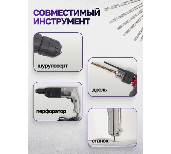 Сверла по металлу MEGATOOLS набор 19 предметов (1-10 мм) MT-41604(60706)