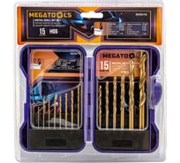 Сверла по металлу MEGATOOLS набор 15 предметов MT-924U15(60707)